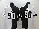 Nike Steelers 90 T.J. Watt Black And White Split Vapor Untouchable Limited Jersey Dzhi,baseball caps,new era cap wholesale,wholesale hats